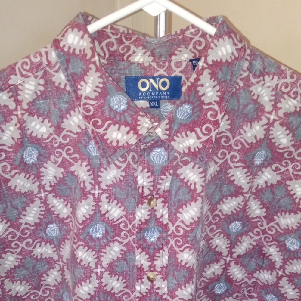 ONO And Company Red and White Patterned Shirt